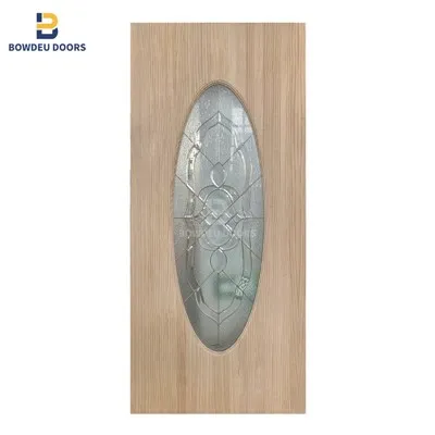 Porta In Legno Massello Con Vetro